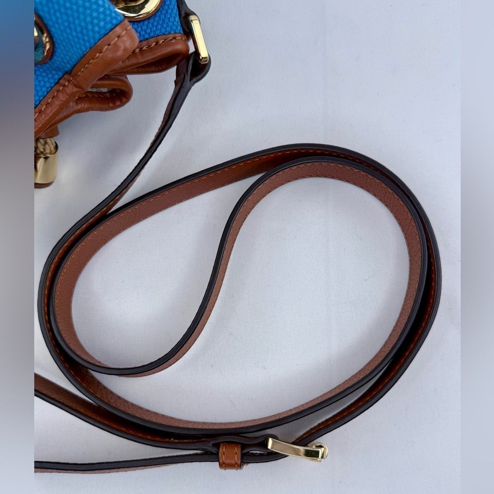 Michael Kors Marina Canvas Gathered Drawstring Bucket Tote - Picture 9 of 14